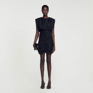 Vestido corto drapeado