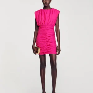 Vestido corto drapeado