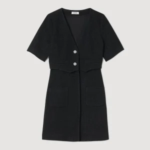 Vestido corto de tweed