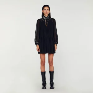 Vestido fluido de muselina