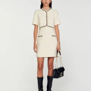 Vestido corto de tweed