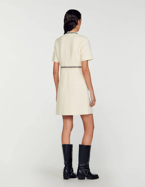 Vestido corto de tweed - Imagen 5