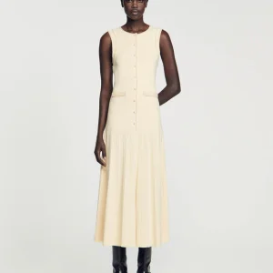 Vestido midi de punto