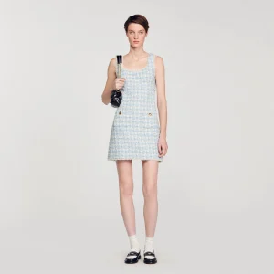 Vestido corto de tweed