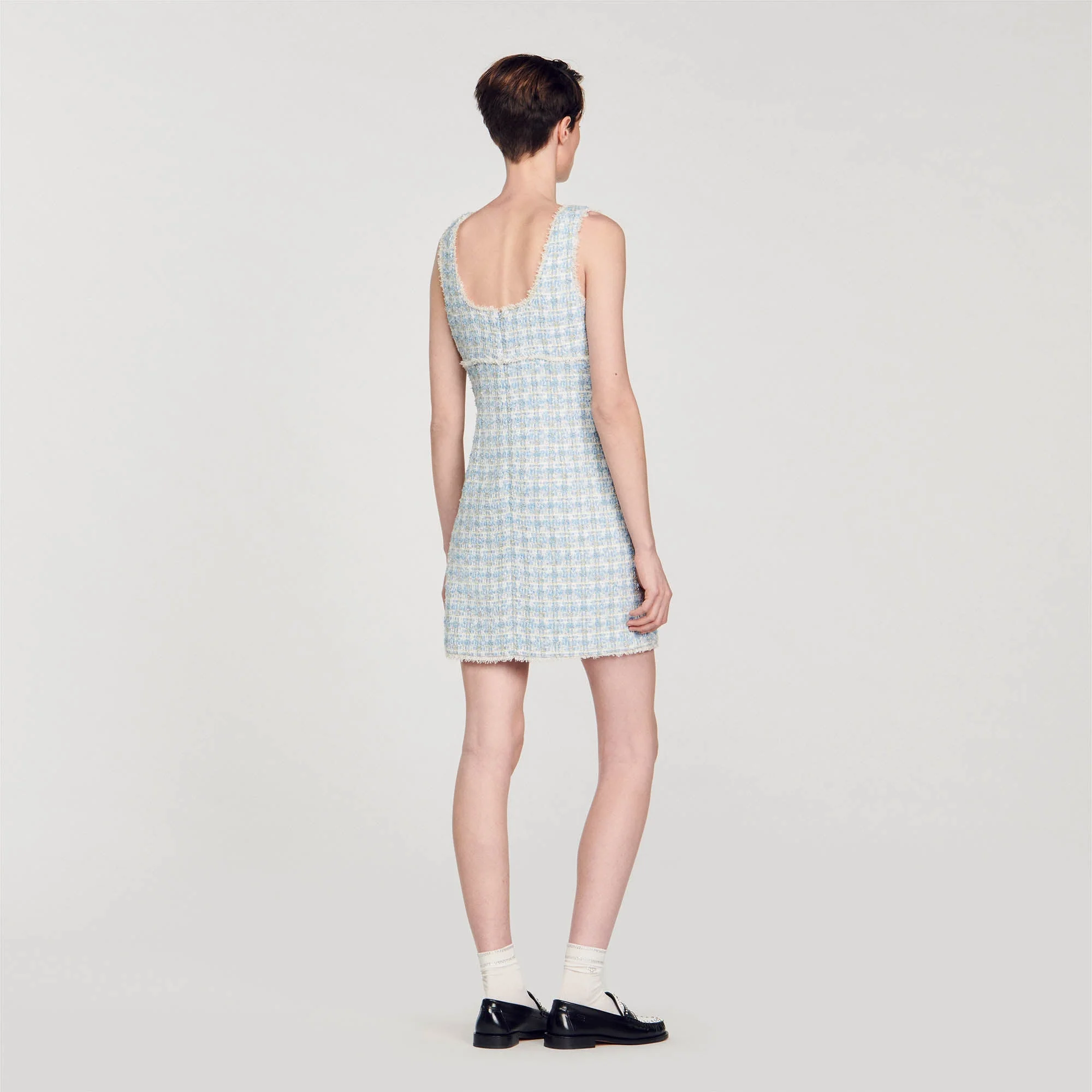 Vestido corto de tweed - Imagen 5