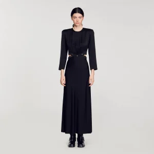 Vestido largo satinado