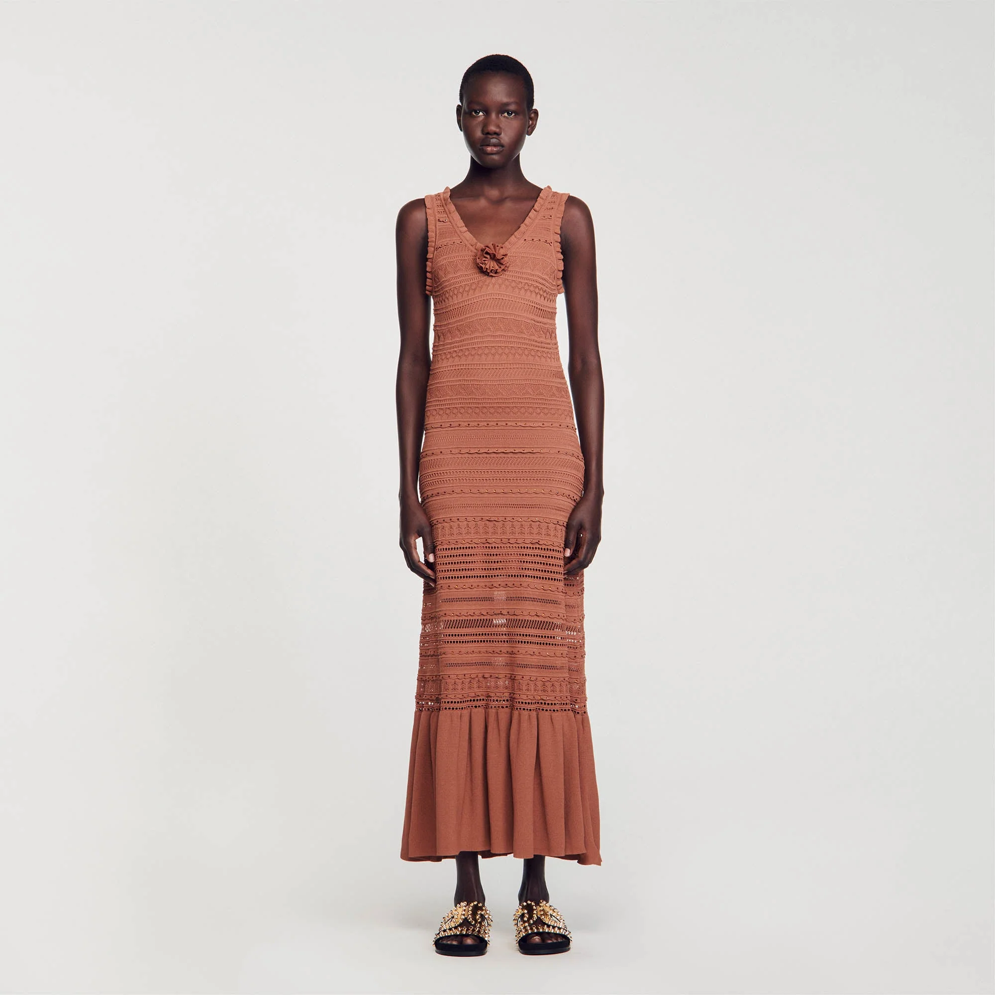 Vestido largo de punto - Imagen 5