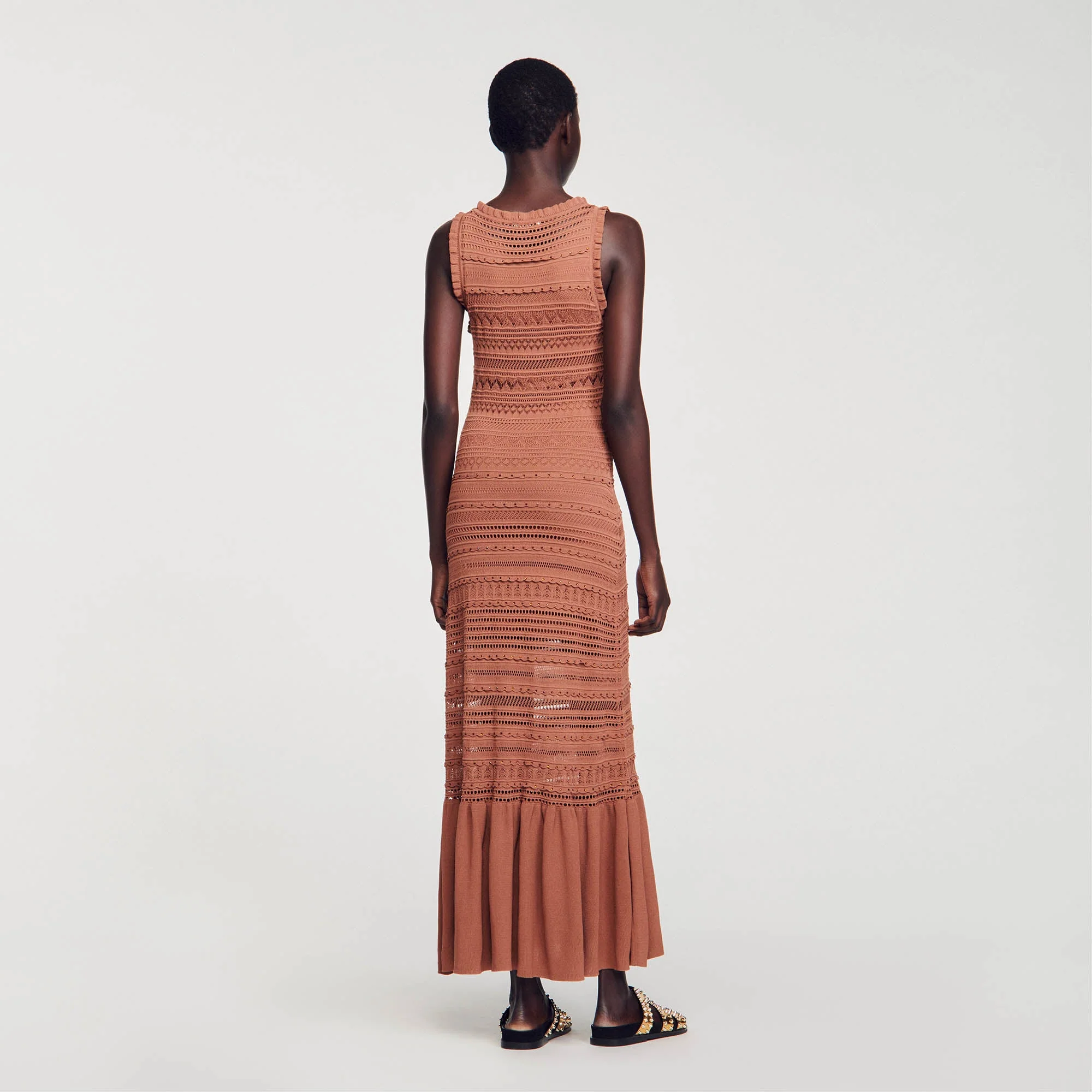 Vestido largo de punto - Imagen 4