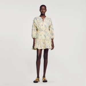 Vestido con estampado de flores