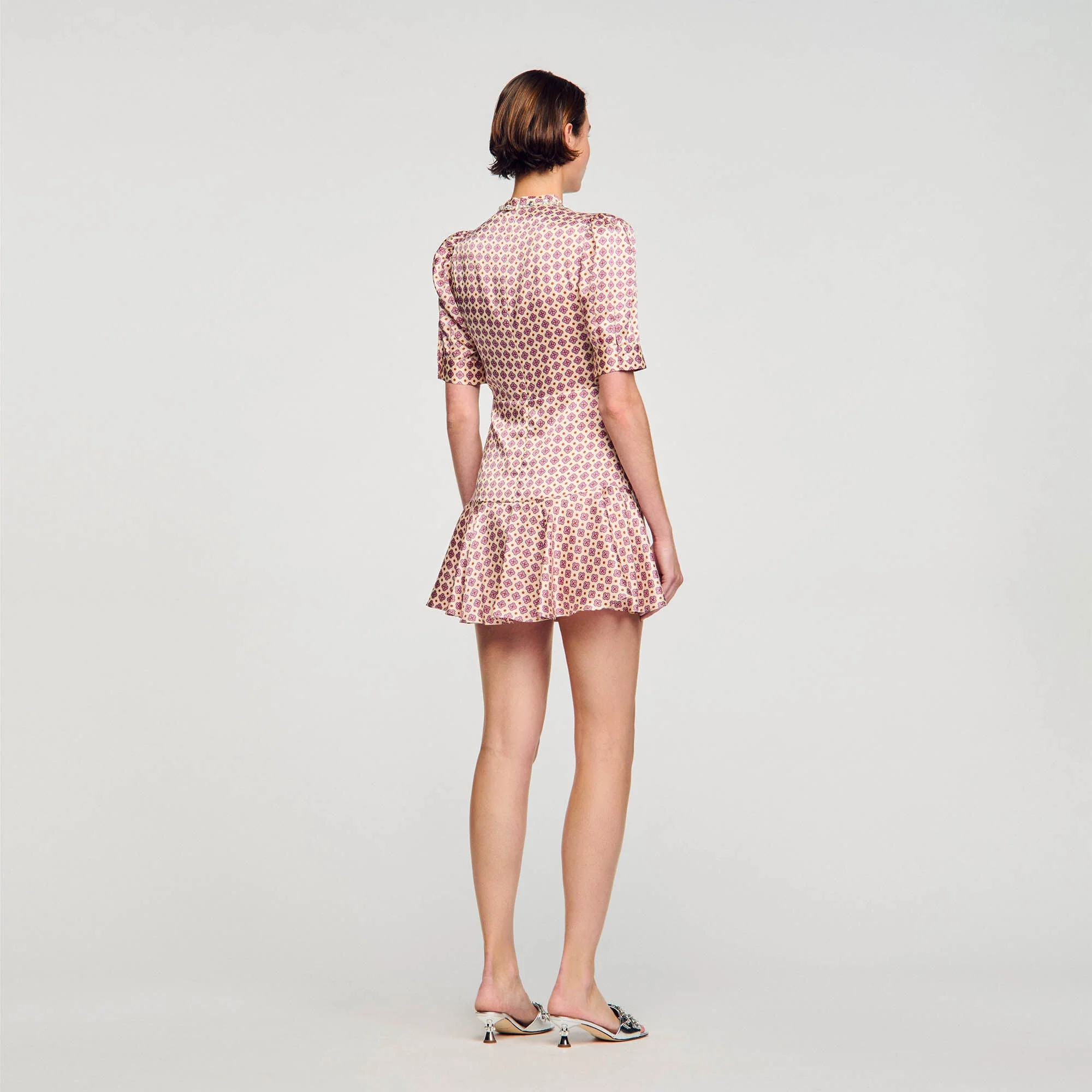 Vestido corto estampado - Imagen 4