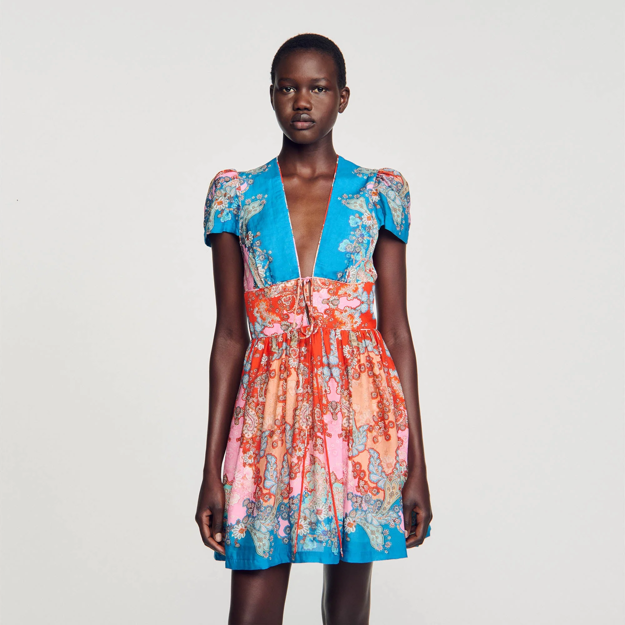 Vestido corto estampado - Imagen 3