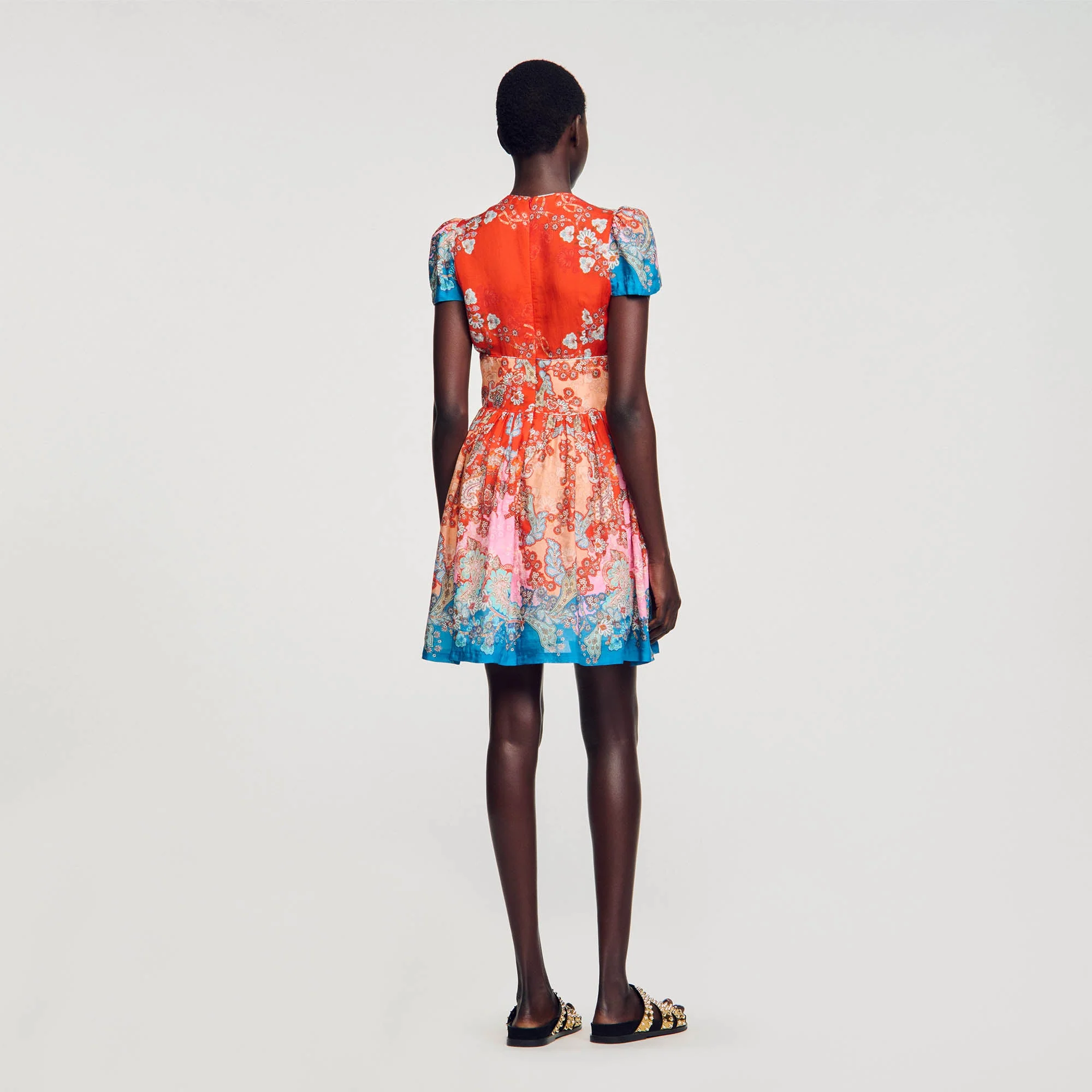 Vestido corto estampado - Imagen 4