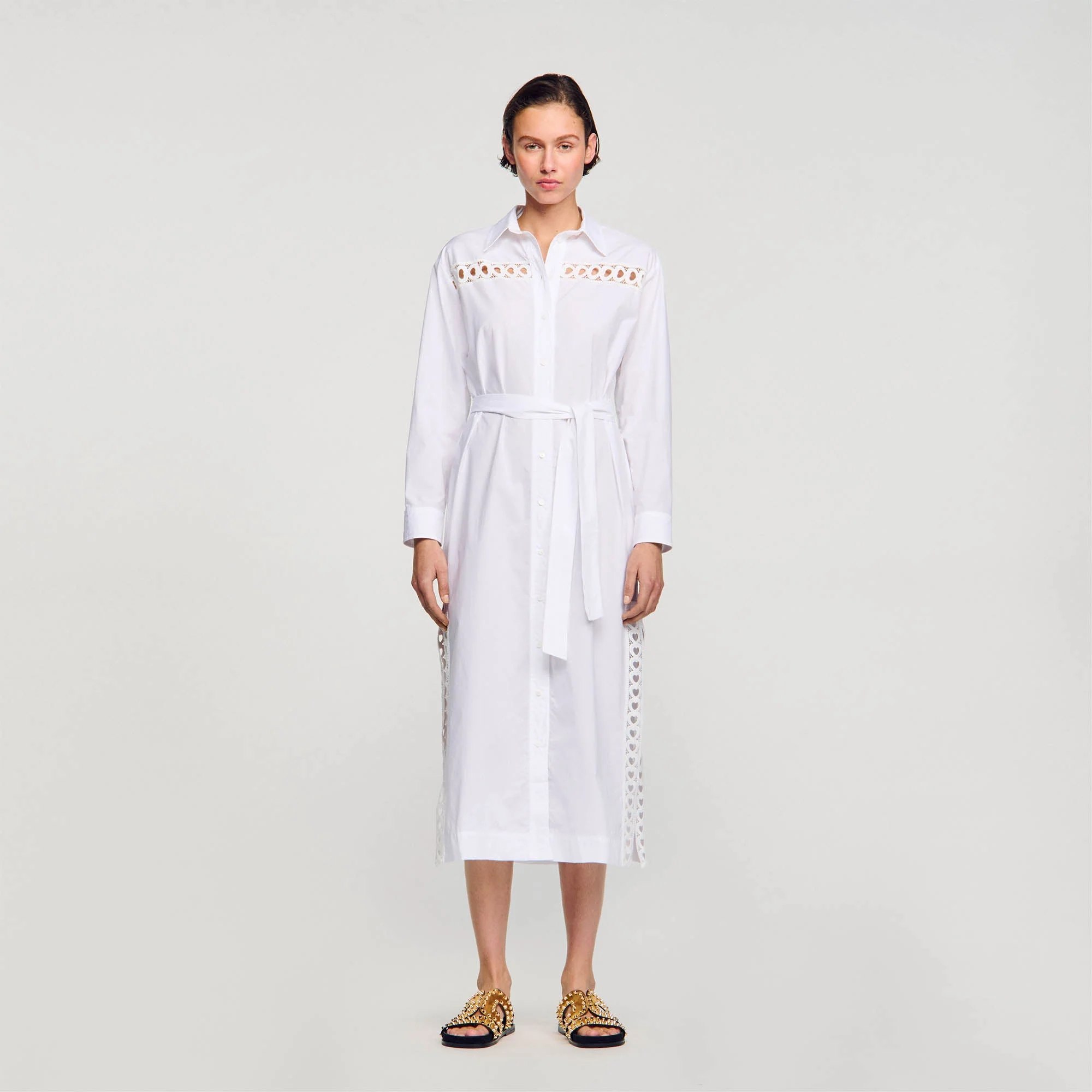 Vestido camisero largo - Imagen 6