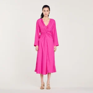 Vestido largo drapeado