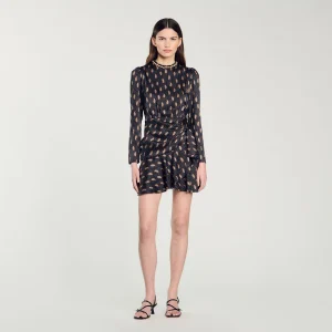 Vestido corto estampado