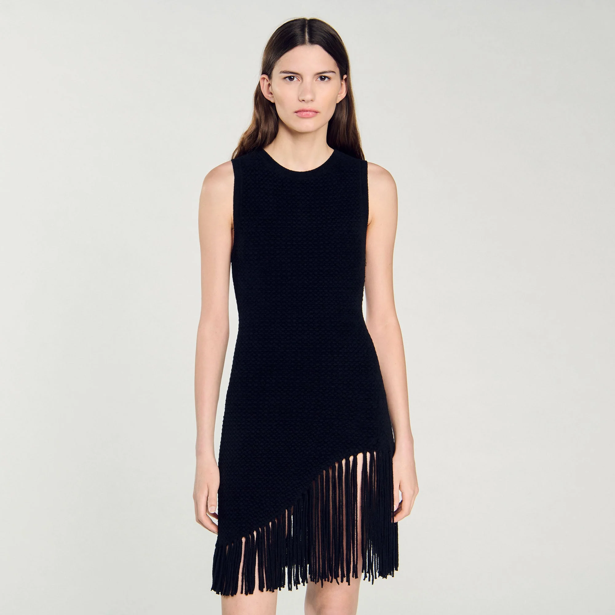 Vestido corto con flecos - Imagen 3