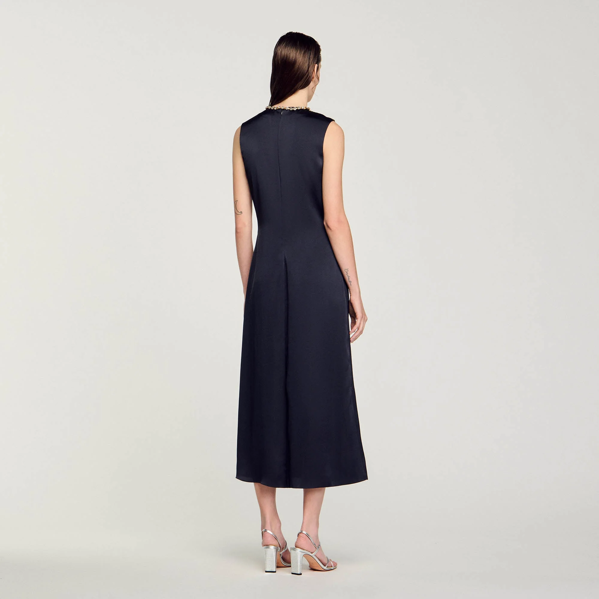 Vestido midi con strass - Imagen 5