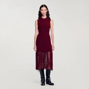 Vestido de punto aterciopelado