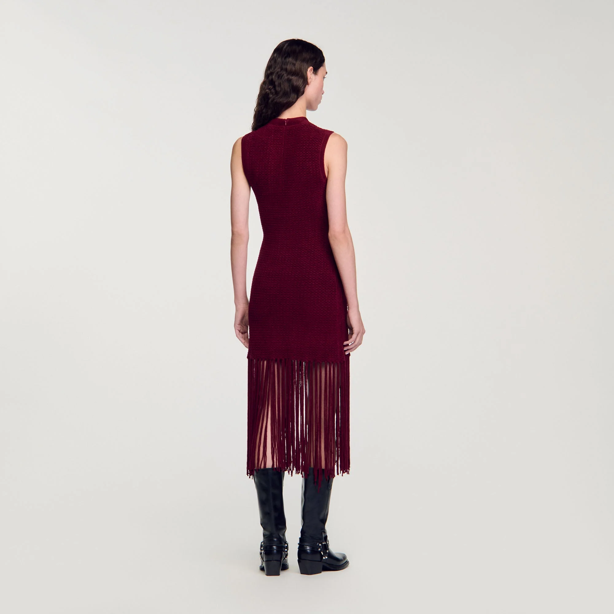 Vestido de punto aterciopelado - Imagen 6