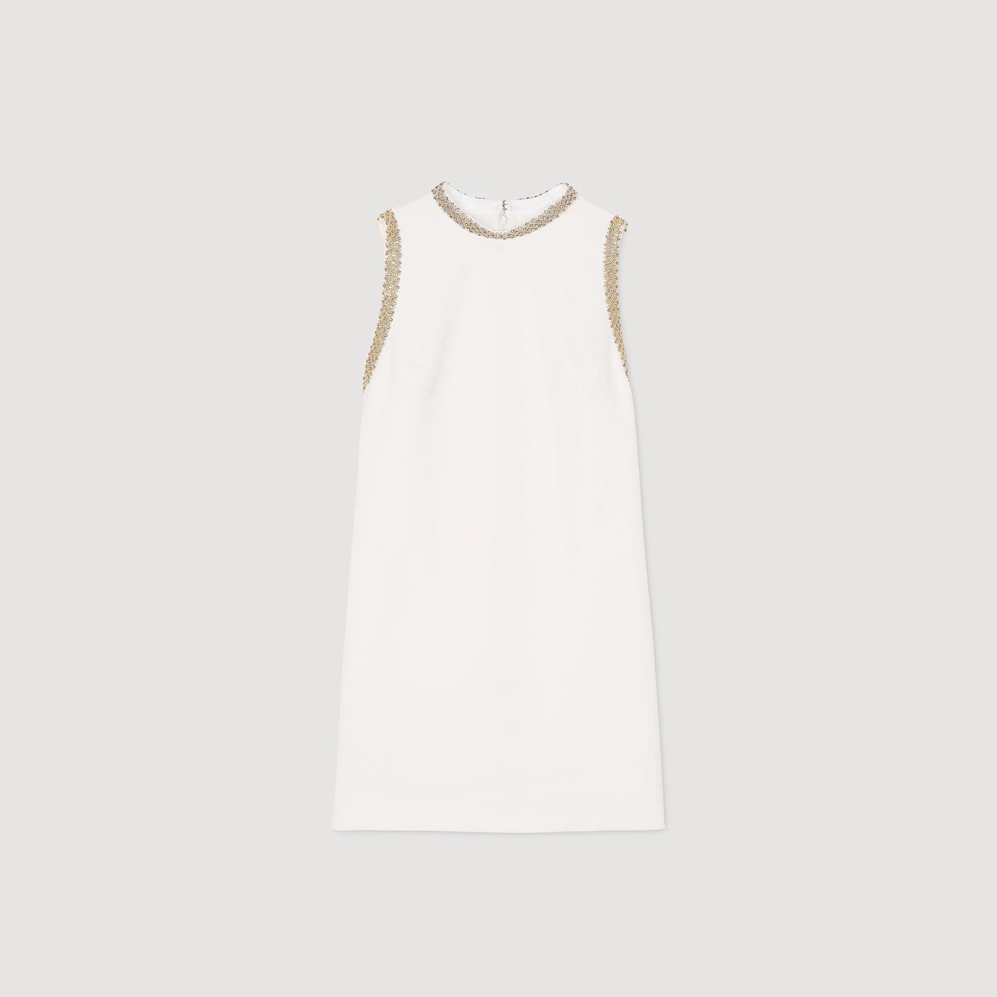 Vestido corto con detalles de strass - Imagen 6