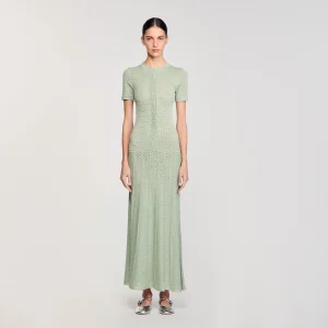 Vestido largo de punto