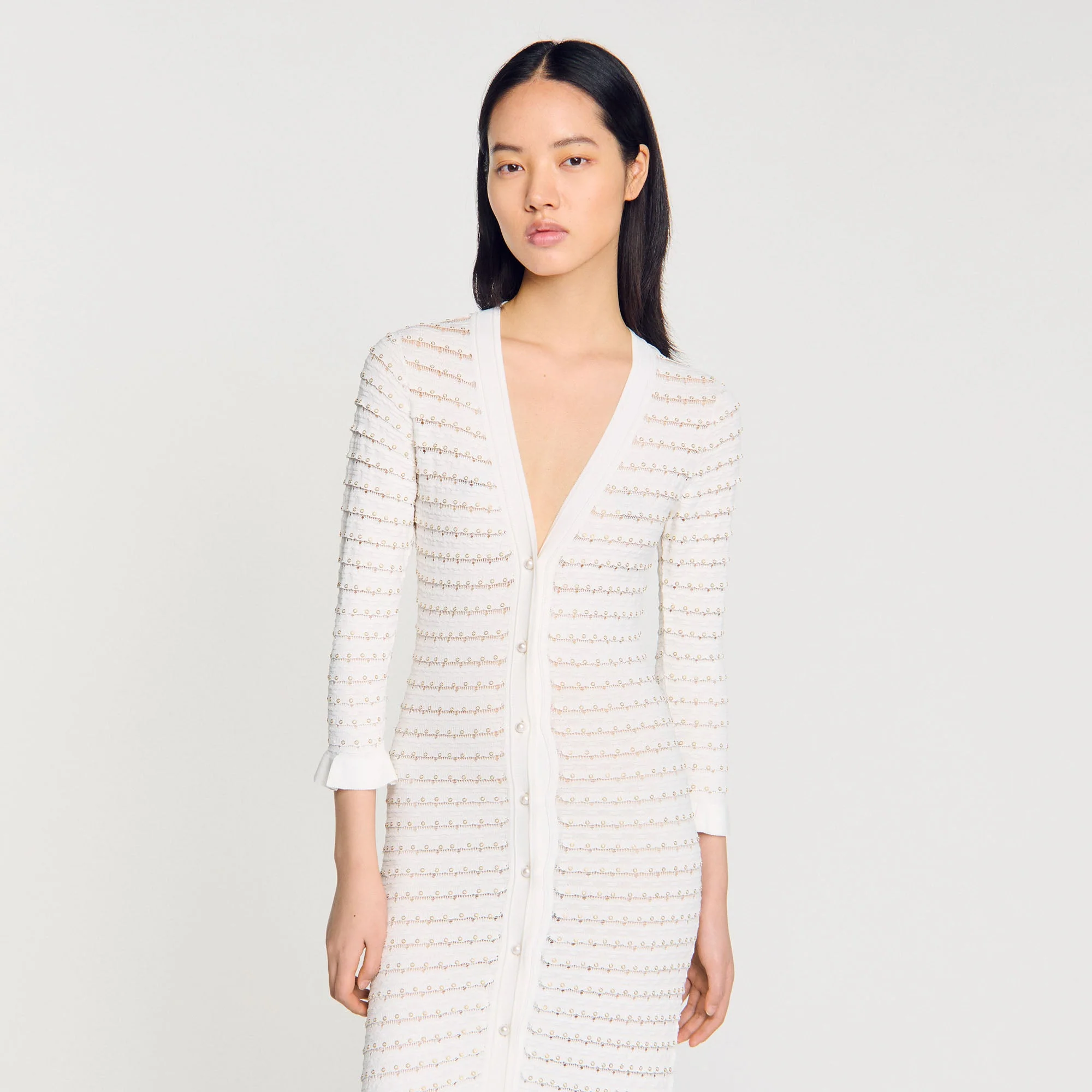 Vestido largo con pedrería - Imagen 5