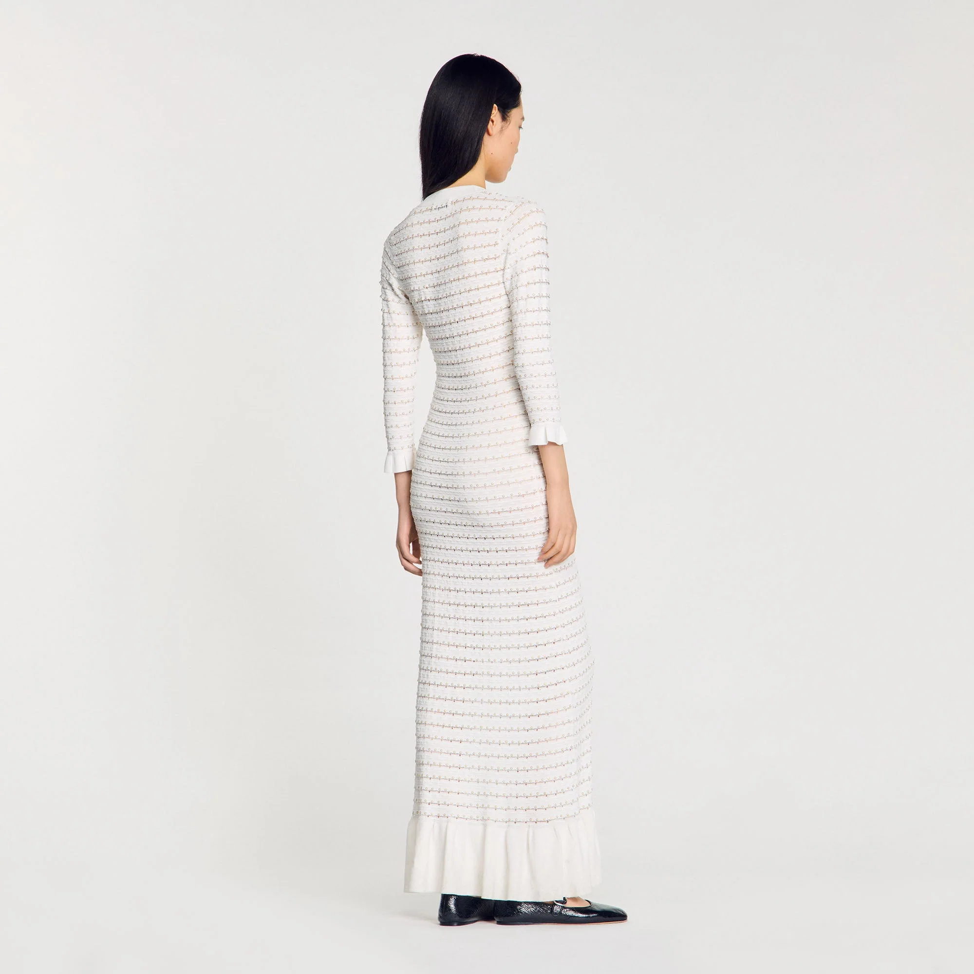 Vestido largo con pedrería - Imagen 3