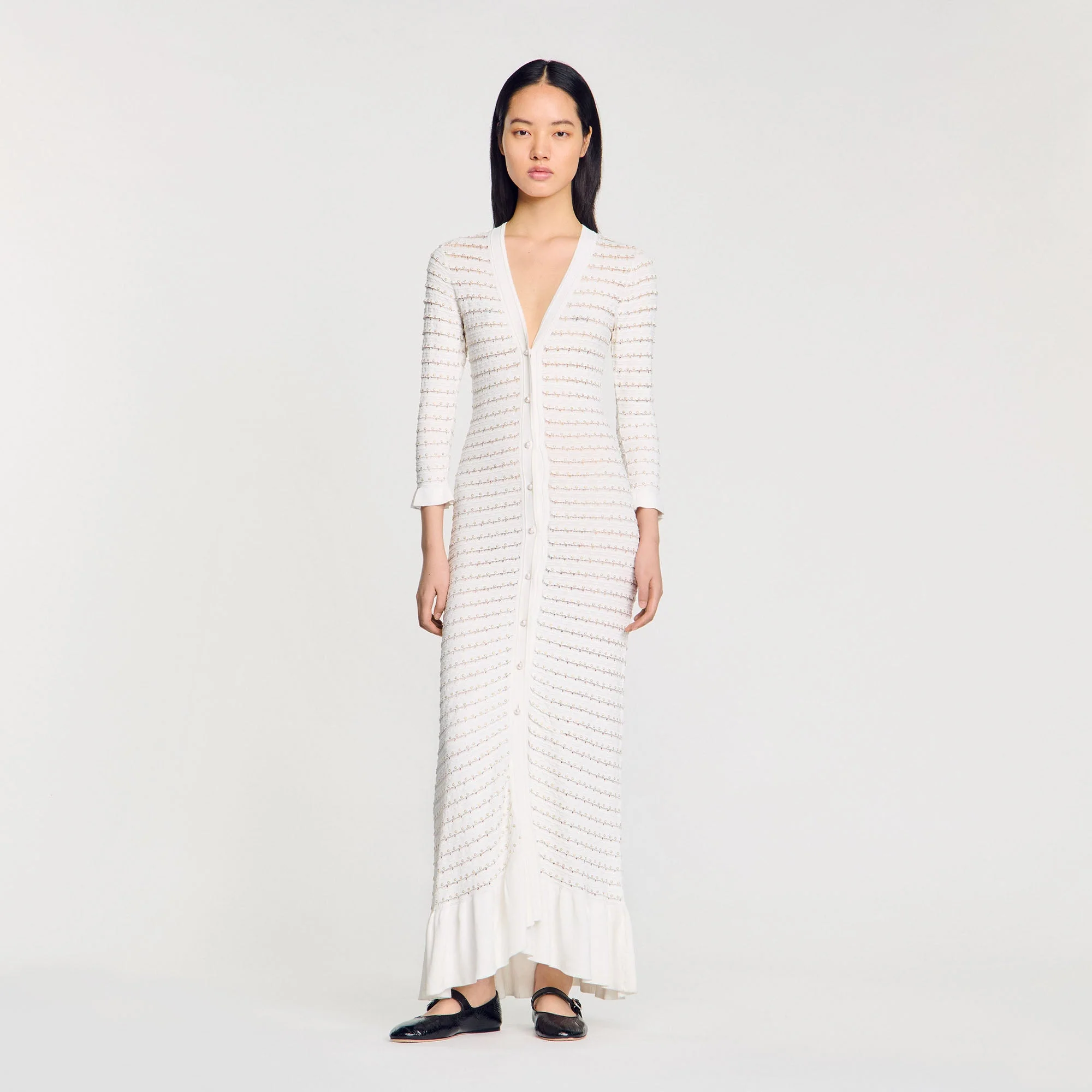 Vestido largo con pedrería - Imagen 7