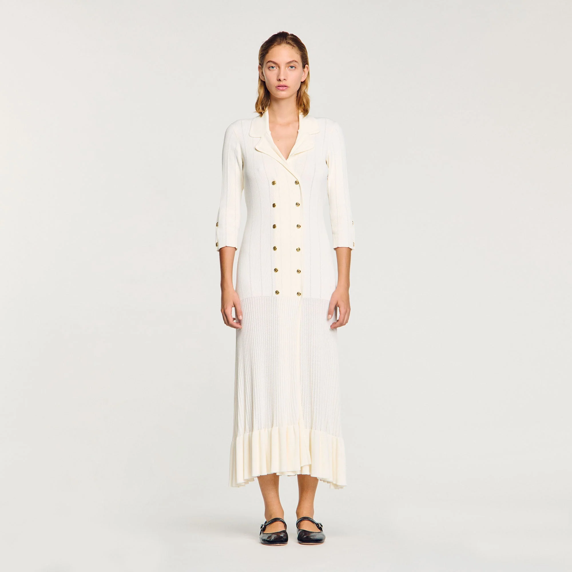 Vestido largo de punto - Imagen 3