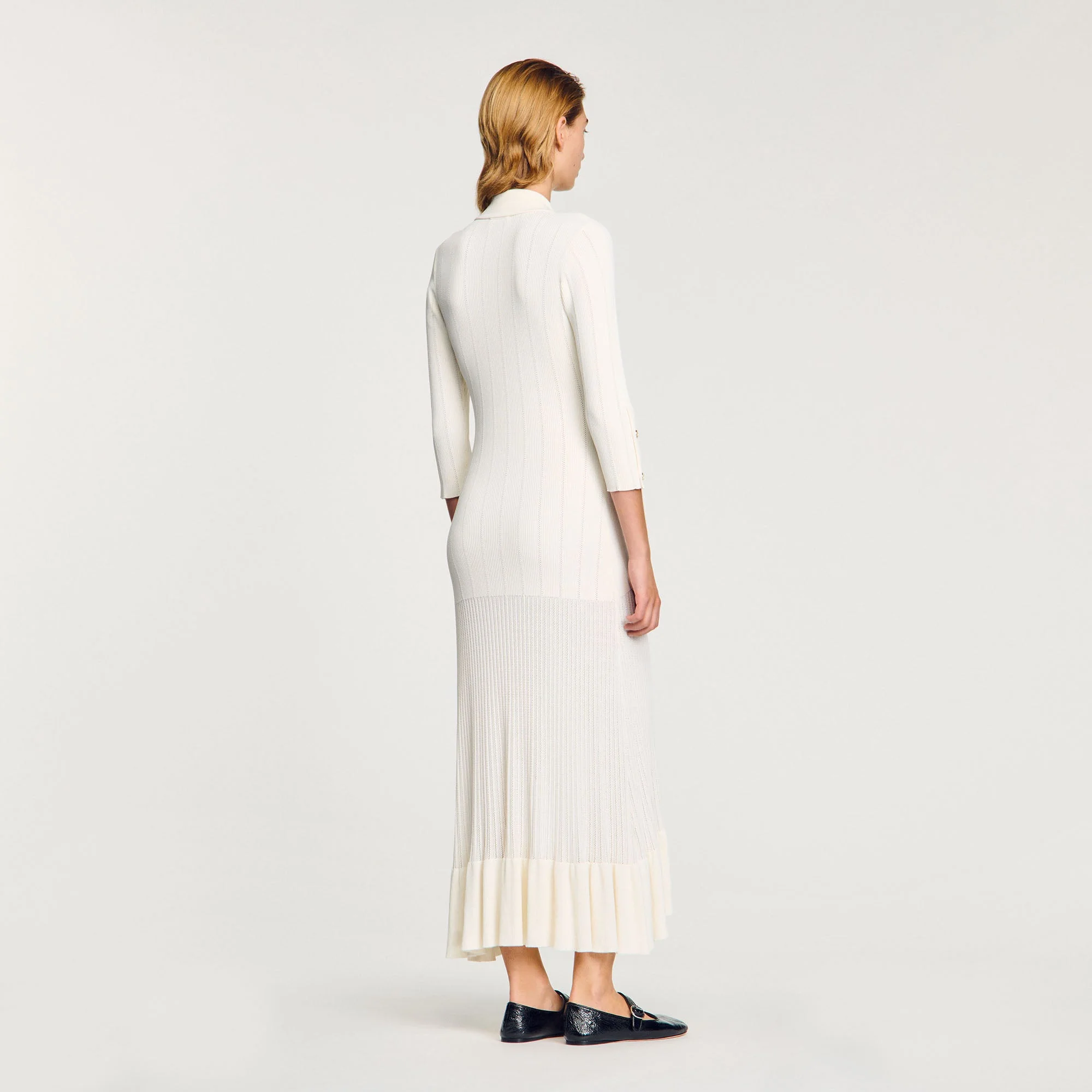 Vestido largo de punto - Imagen 4