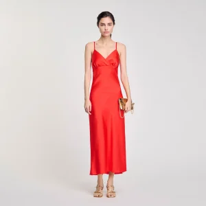 Vestido fluido sin tirantes