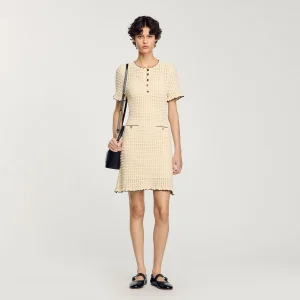 Vestido corto de punto