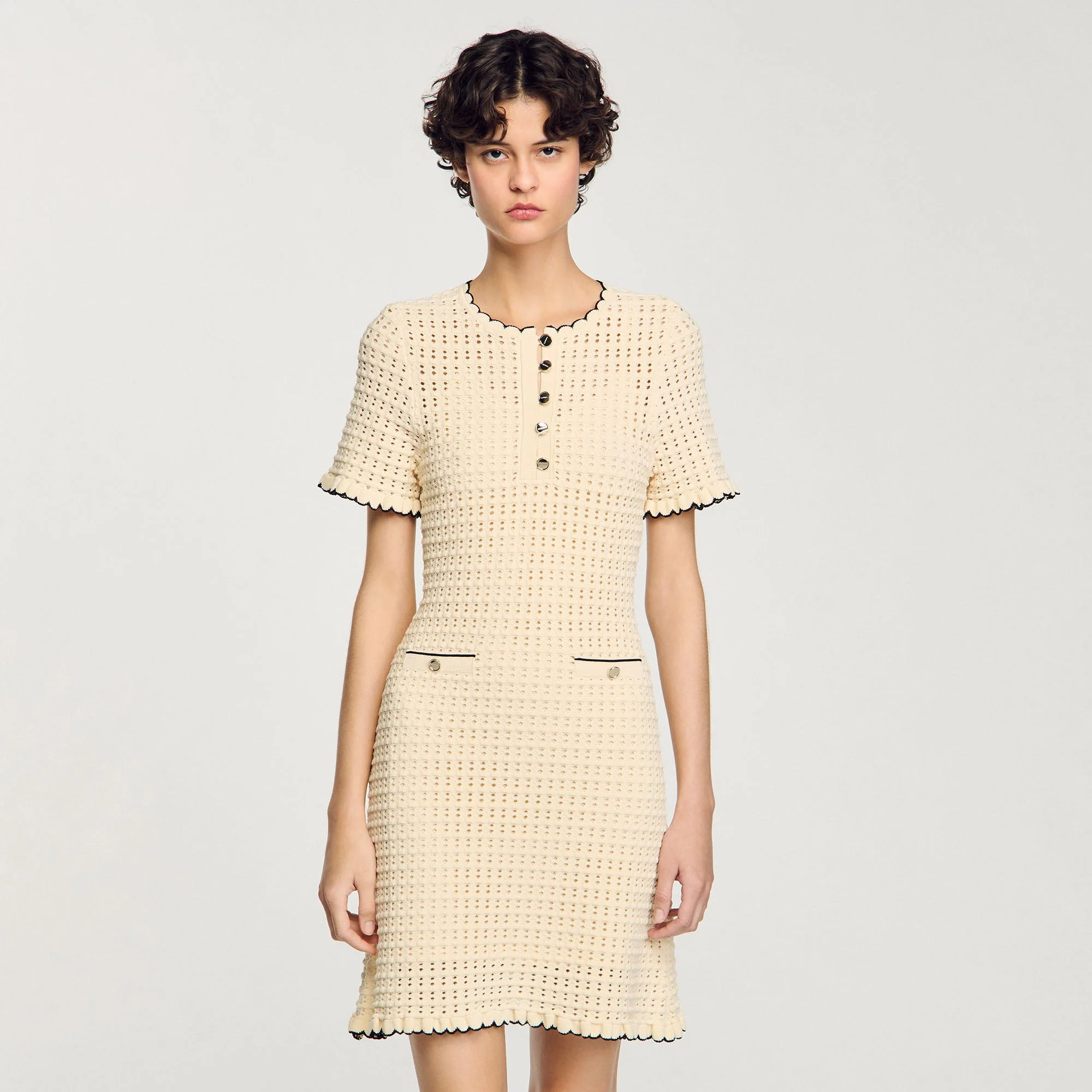 Vestido corto de punto - Imagen 5