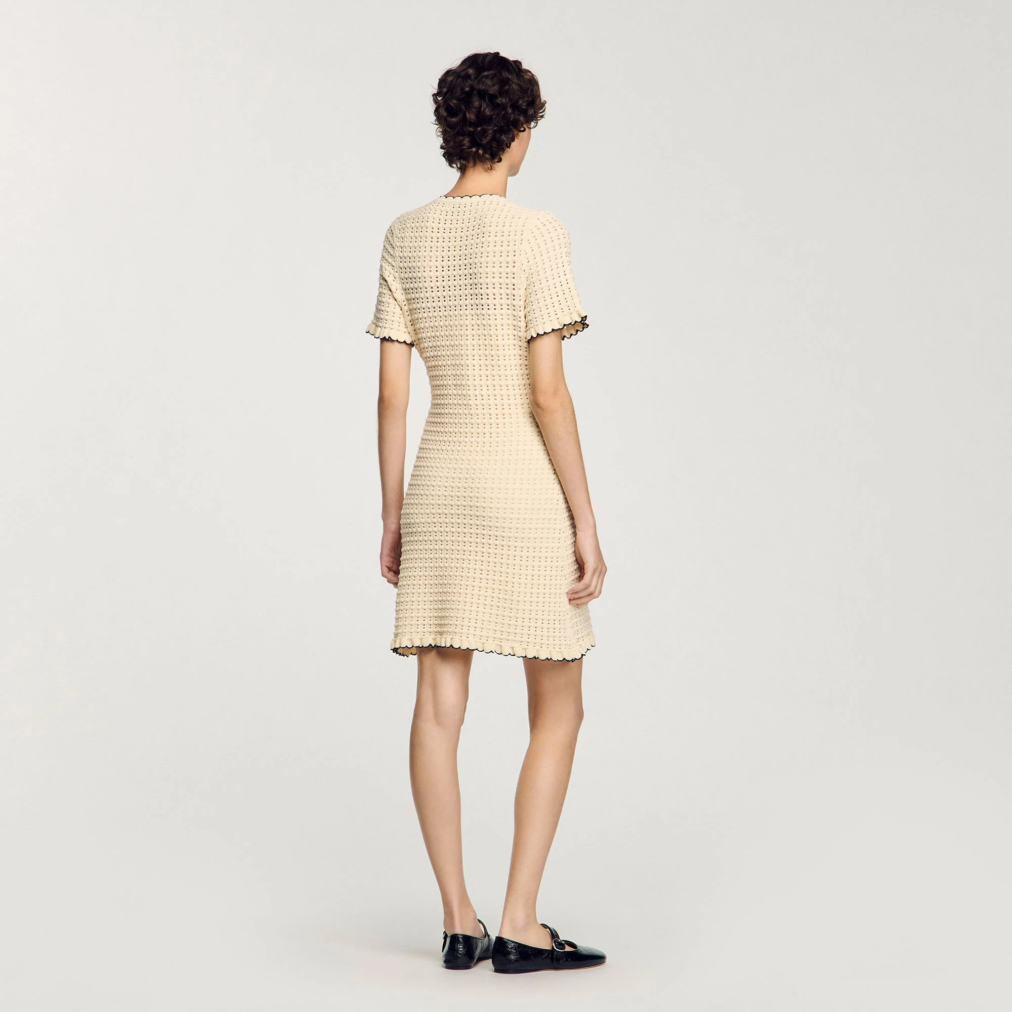 Vestido corto de punto - Imagen 4