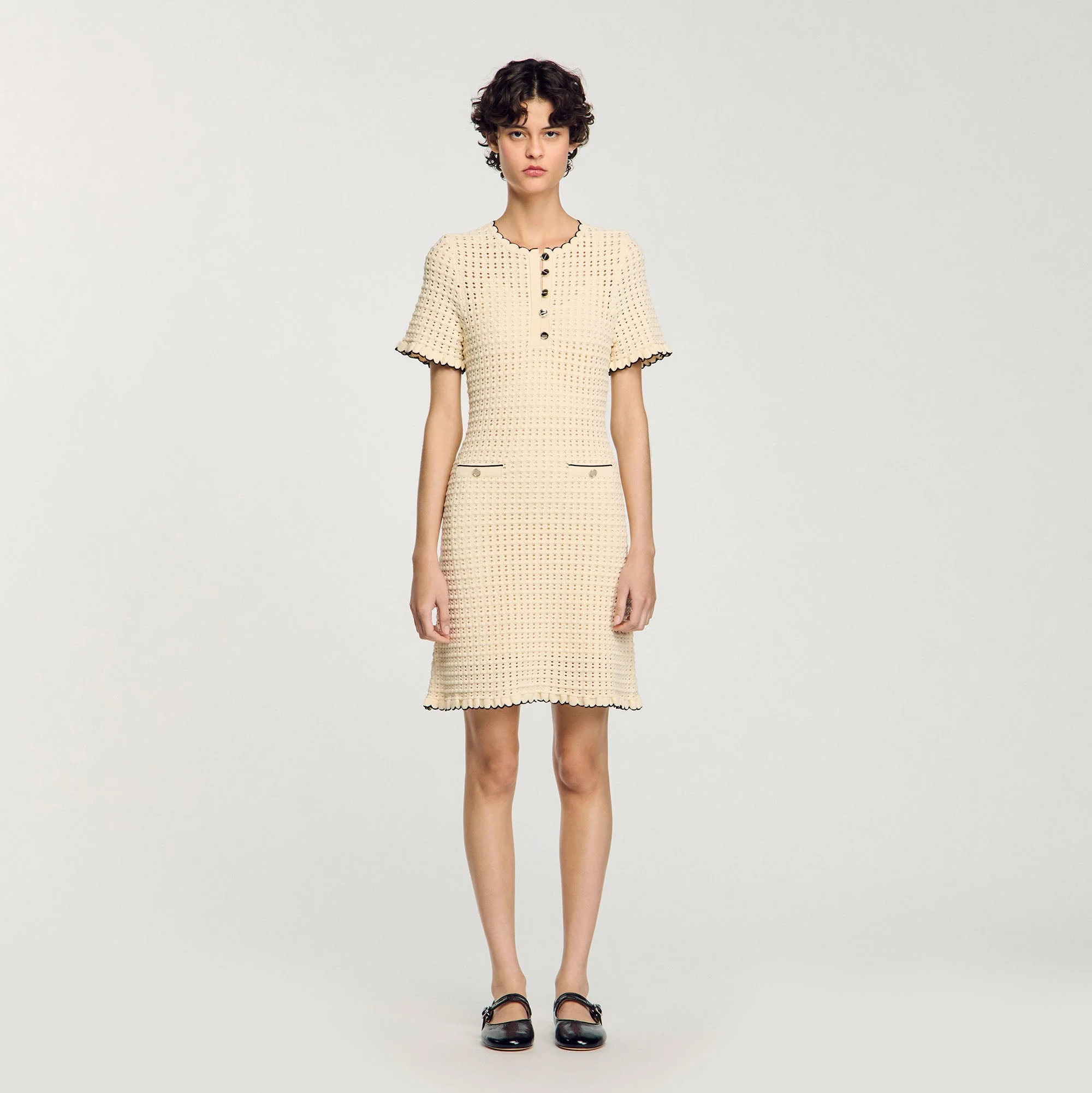 Vestido corto de punto - Imagen 7