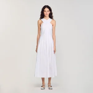 Vestido largo cruzado