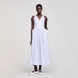 Vestido largo a rayas