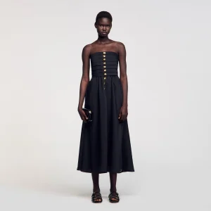 Vestido largo bustier