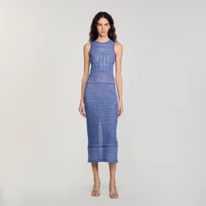 Vestido midi de punto