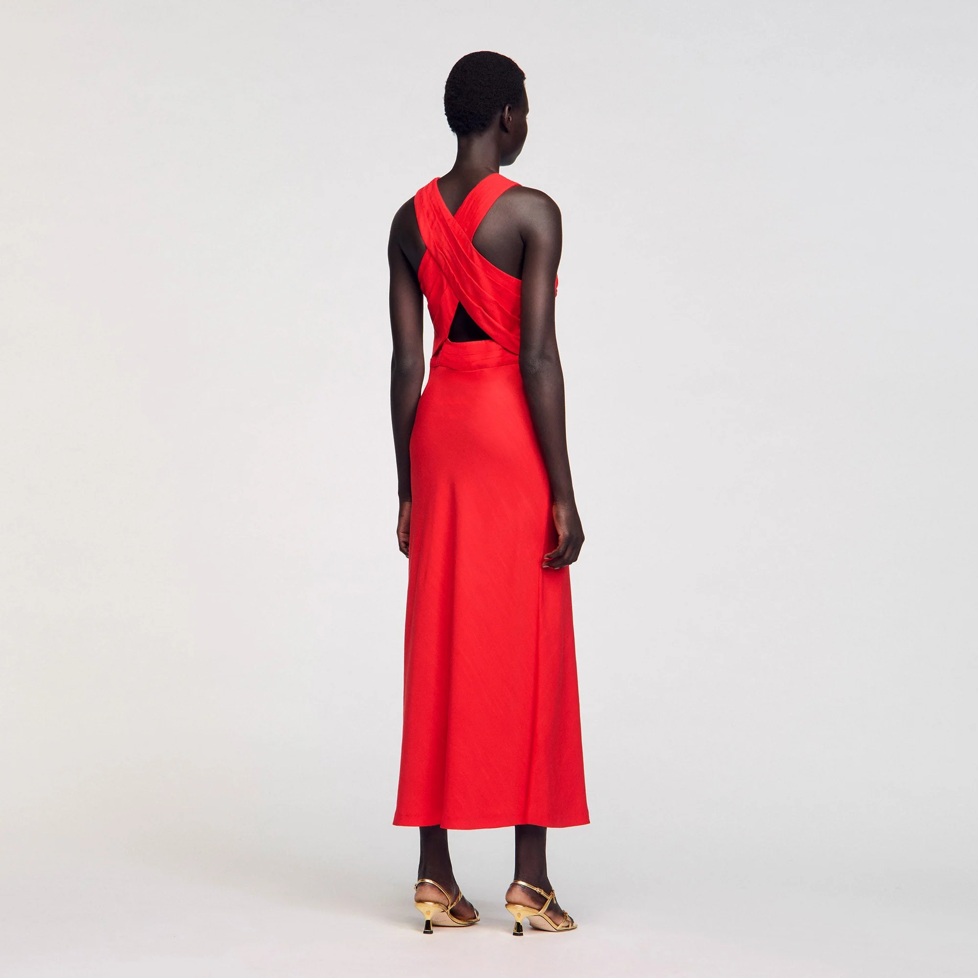 Vestido largo cruzado - Imagen 5