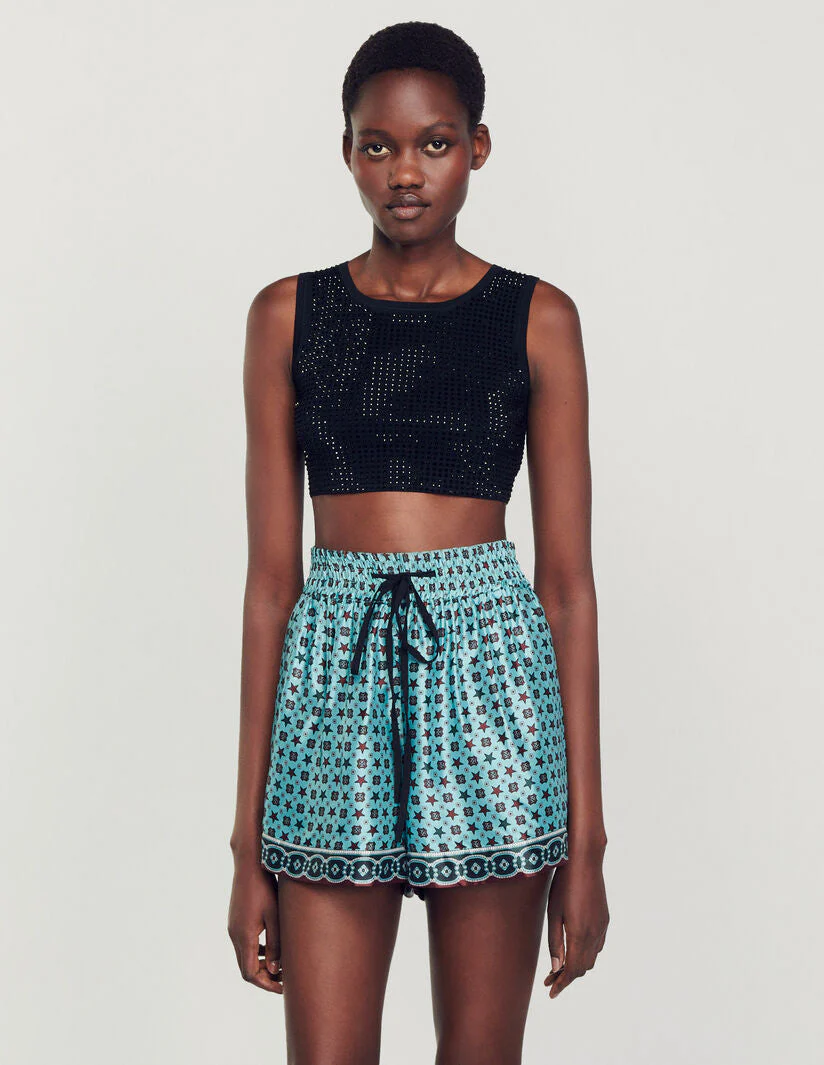 Short fluido estampado - Imagen 3