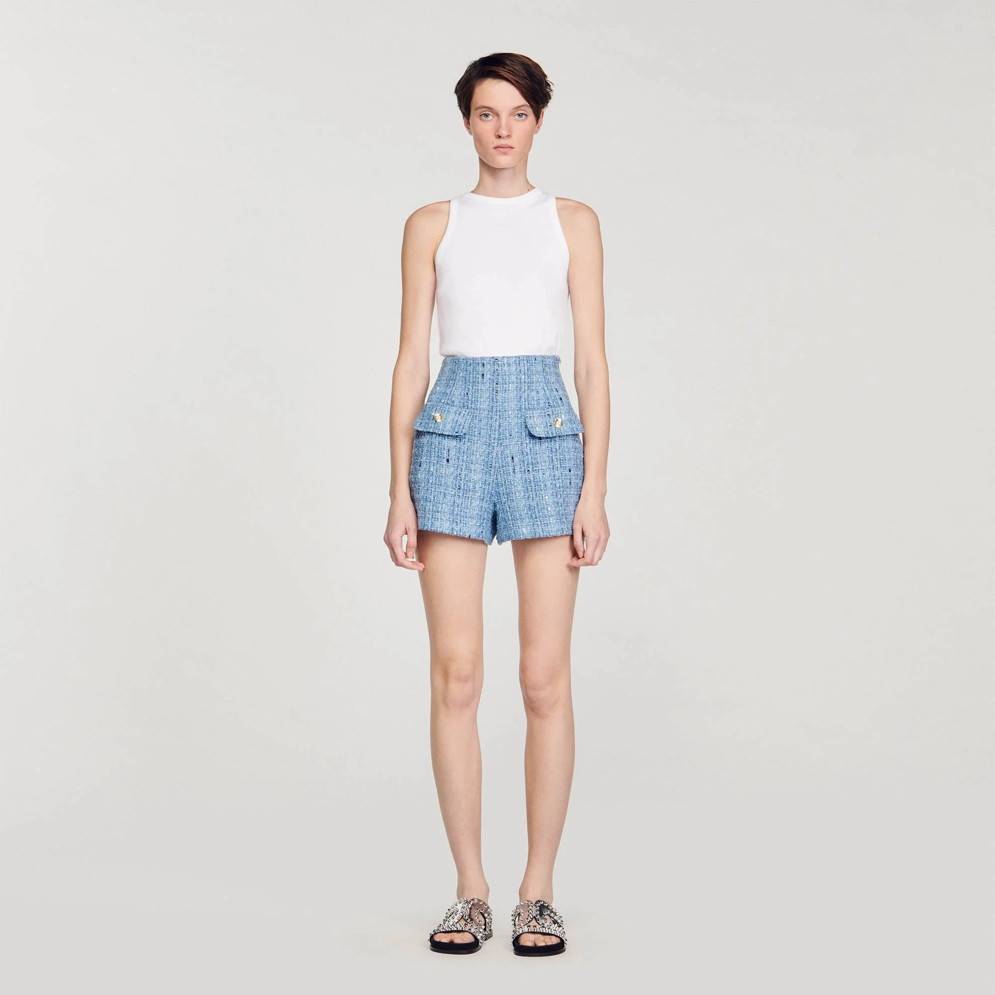 Pantalón corto de tweed - Imagen 3