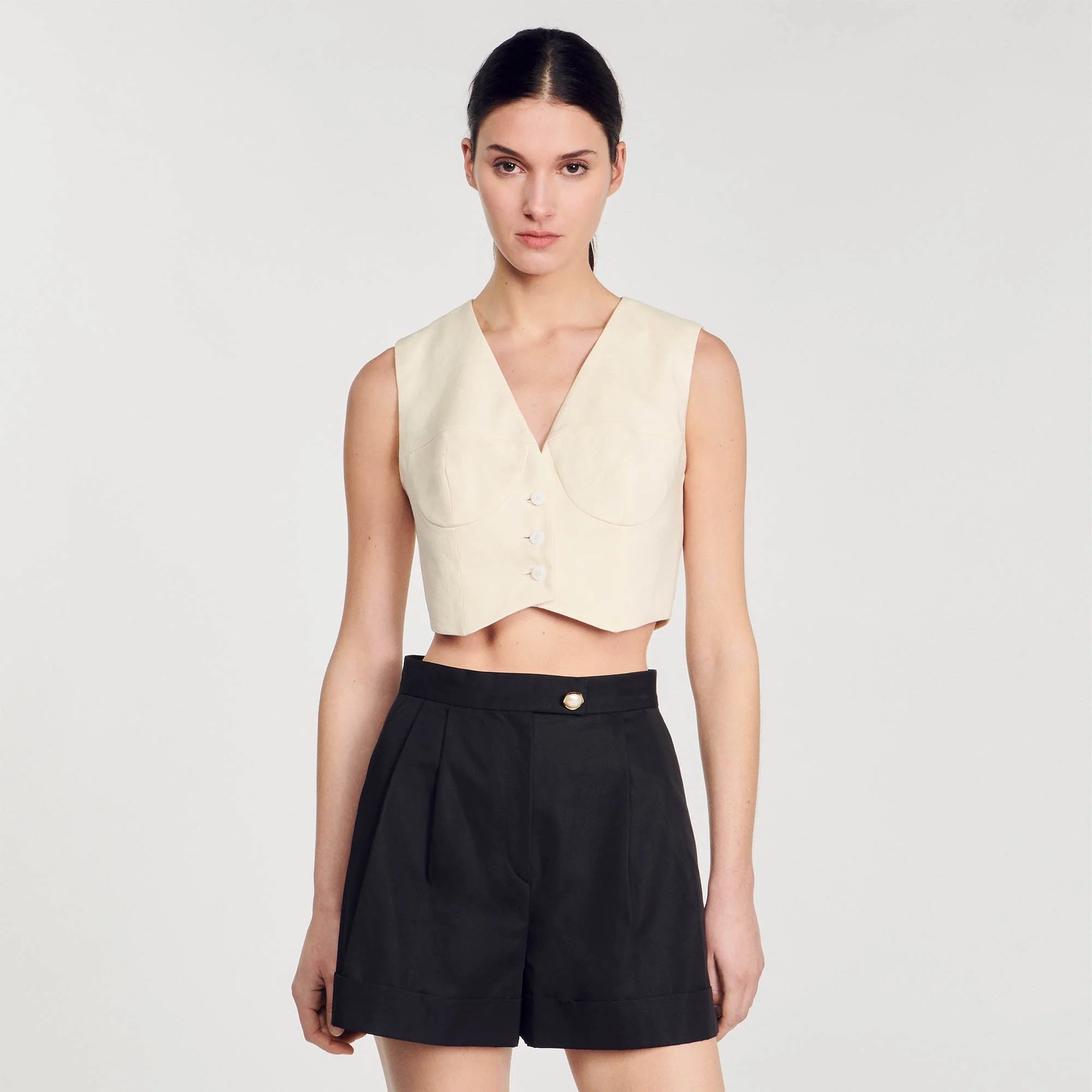 Pantalón corto de gabardina - Imagen 3