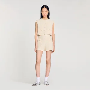 Short de tweed de fantasía