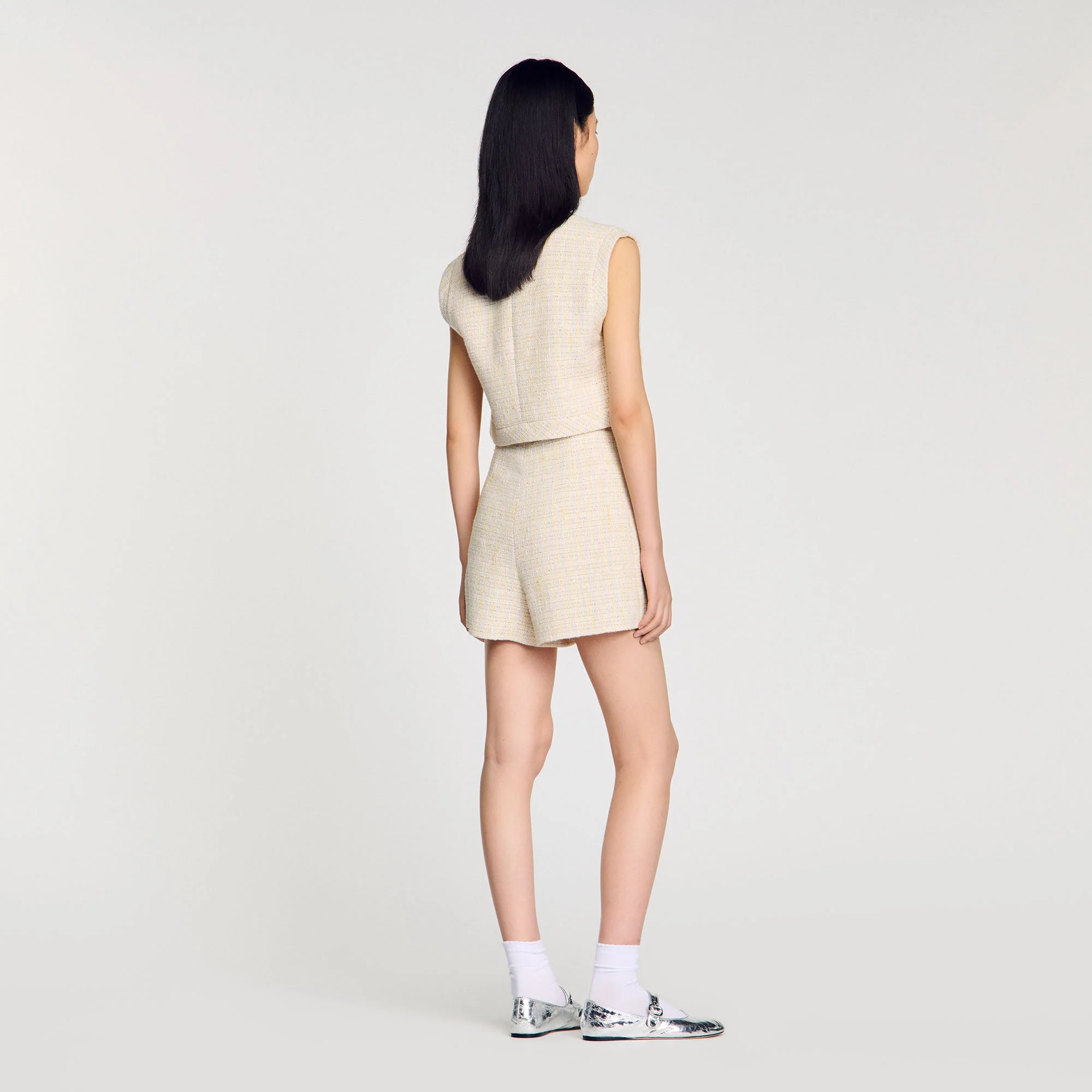 Short de tweed de fantasía - Imagen 5