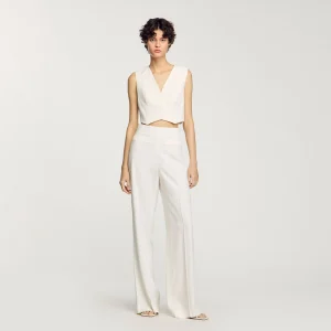 Chaleco corto con lentejuelas