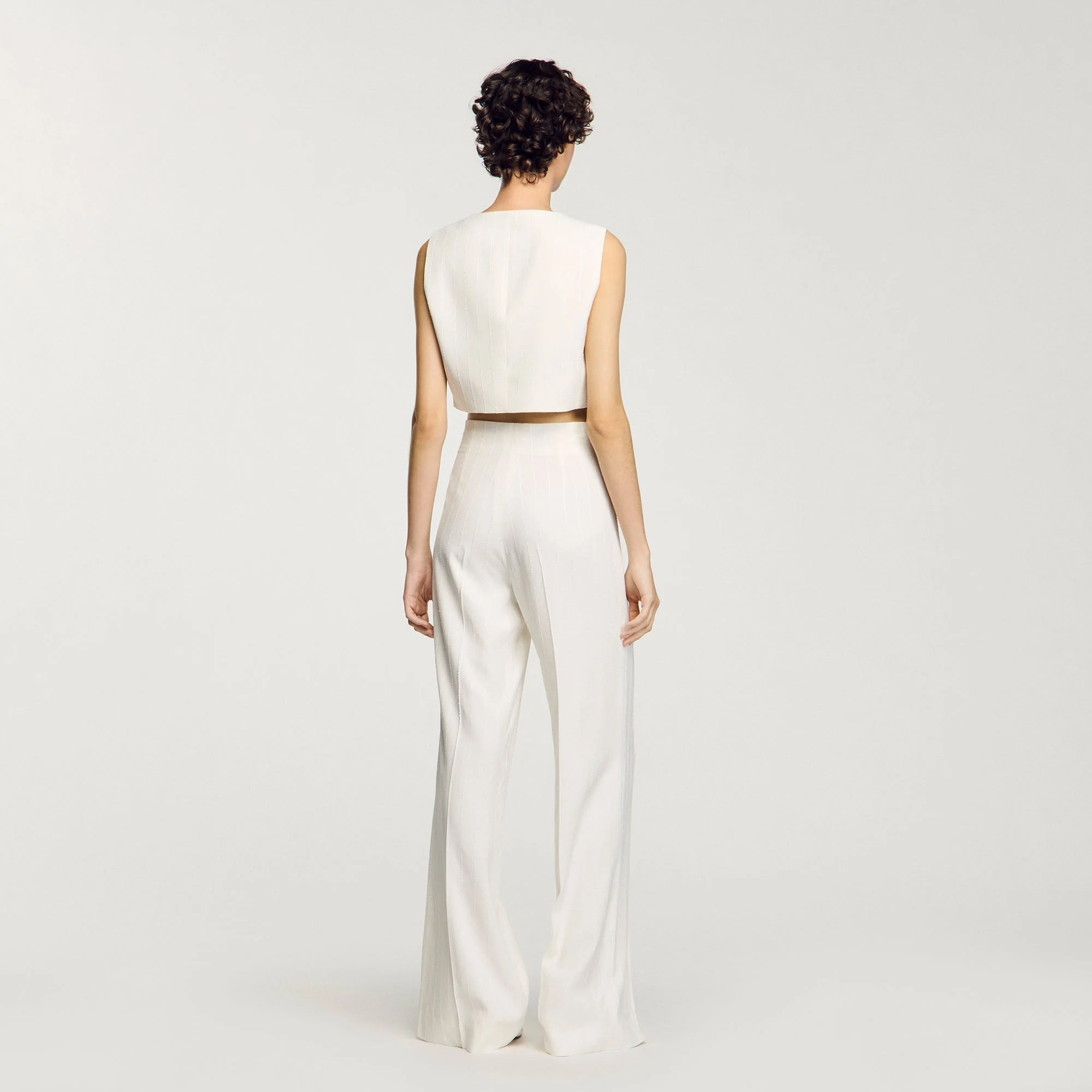 Chaleco corto con lentejuelas - Imagen 4