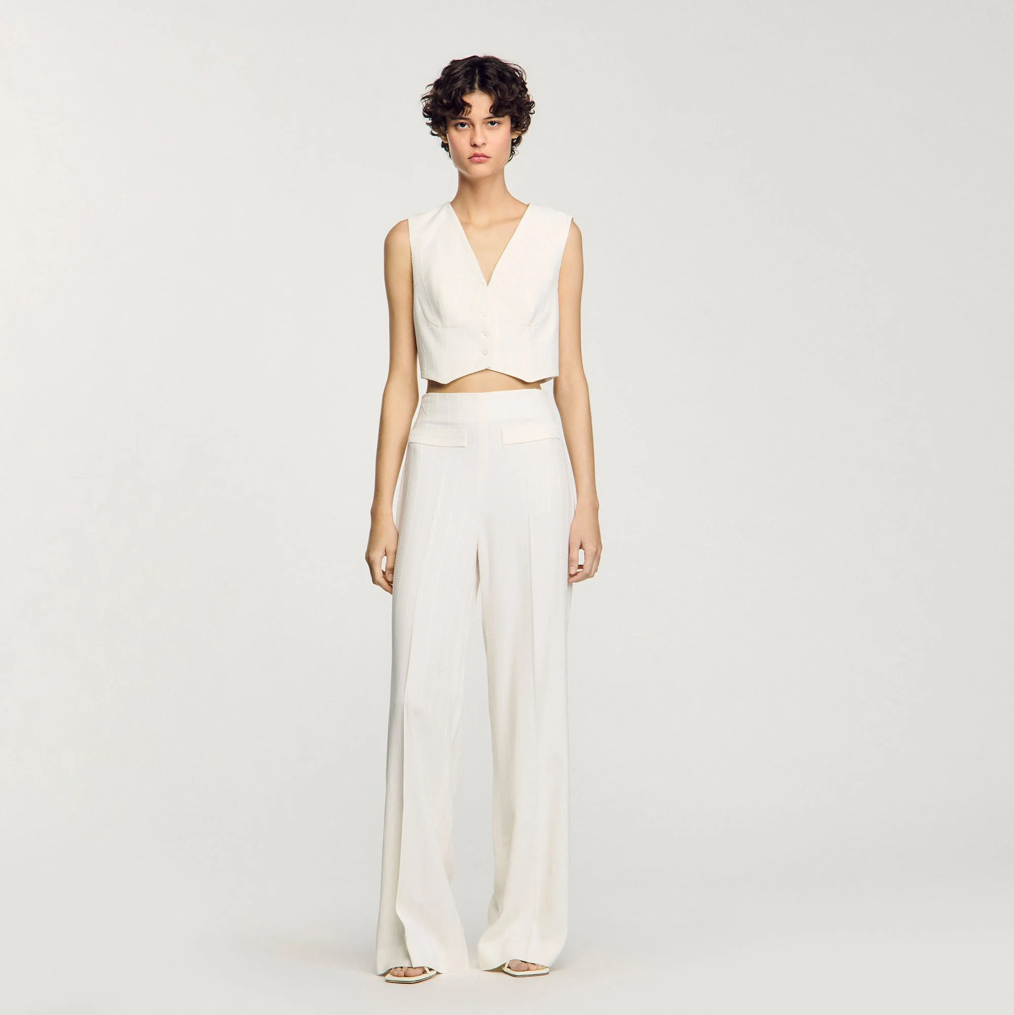 Chaleco corto con lentejuelas - Imagen 7