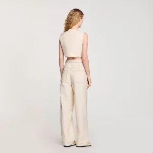 Chaleco vaquero corto