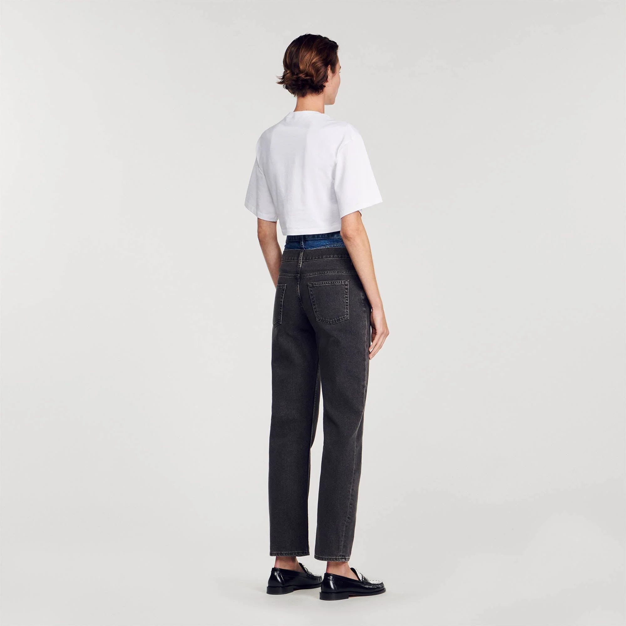 Camiseta corta con brillantes - Imagen 4